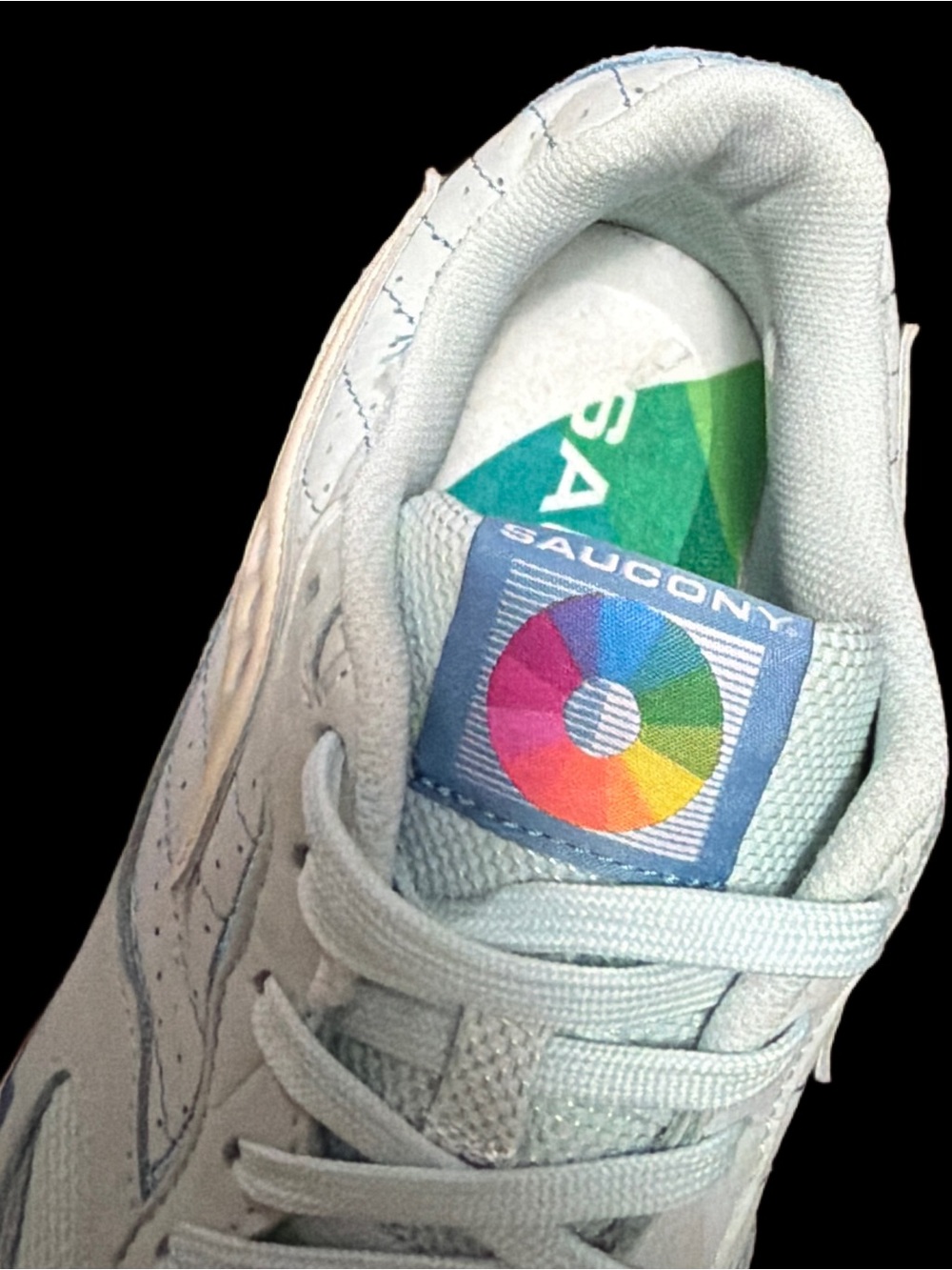 Saucony 3D GRID HURRICANE “Chromatic Pack” Light blue/White Men’s 10.5 NEW - Picture 9 of 13